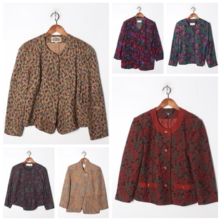 古着Vintage复古孤品日系新款 百搭毛呢秋冬小香外套196