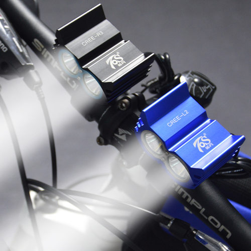 拓闪山地防水超亮双核自行车灯