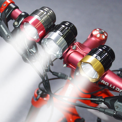 拓闪自行车灯车前灯l2防水led灯