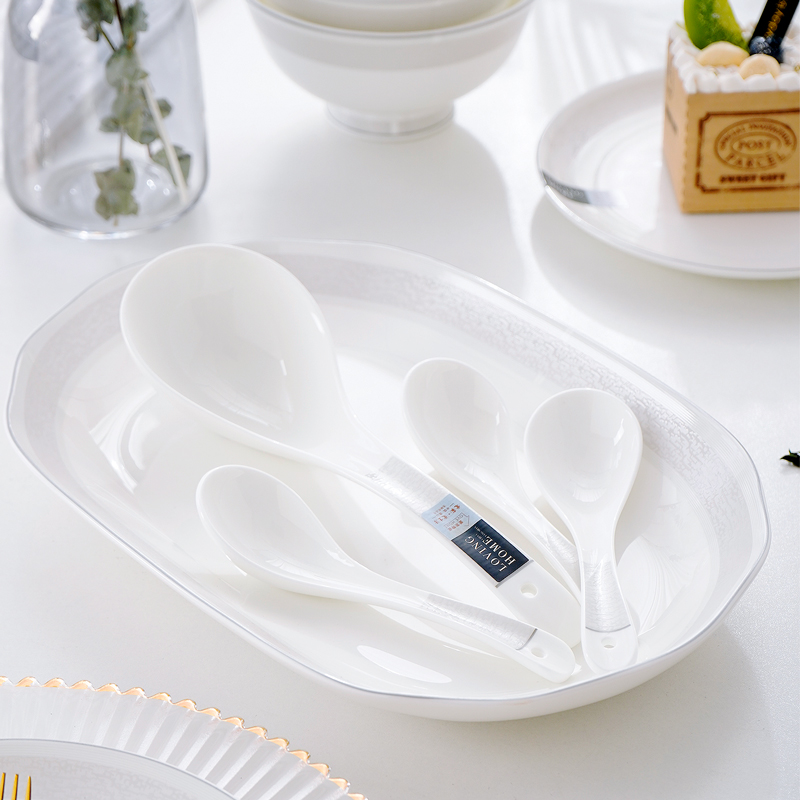 轻奢骨瓷勺子实用大汤勺