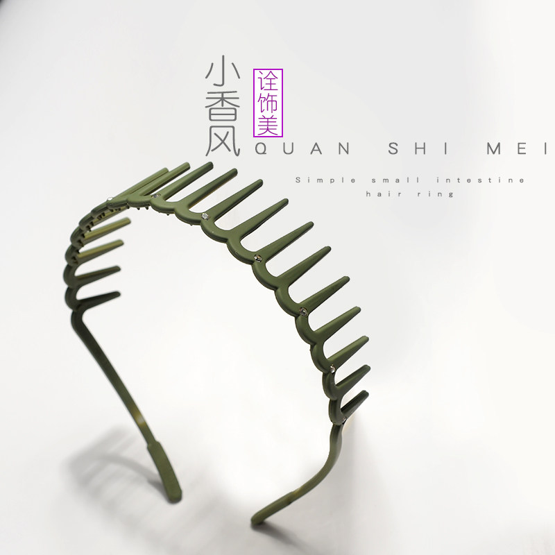 日韩风磨砂防滑牙齿不易断发卡图片