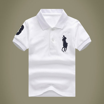 巴拉可儿短袖polo衫儿童纯棉t恤男童女童保罗衫童装学生班服校服