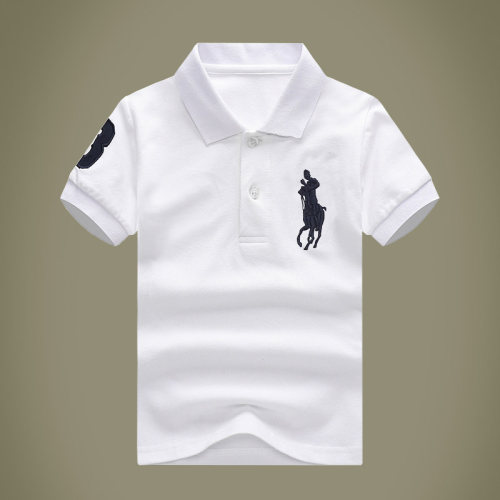 儿童纯棉短袖t恤翻领polo衫校服