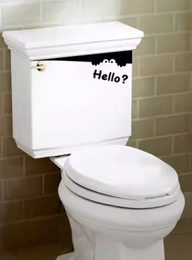 网红自粘创意可爱厕所防水贴画
