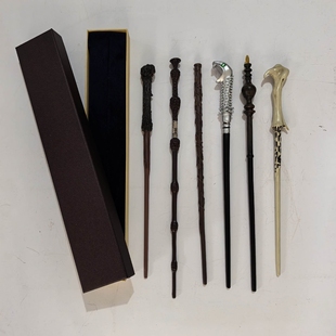 哈利波特魔杖魔法杖赫敏金属芯罗恩哈利波特魔杖邓布利多棕色盒