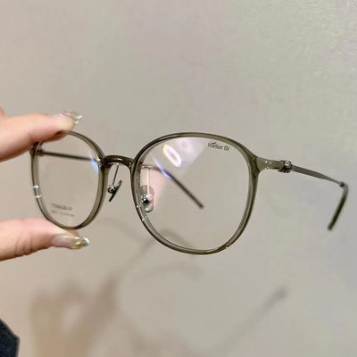超轻眼镜框圆框眼镜架男女同款
