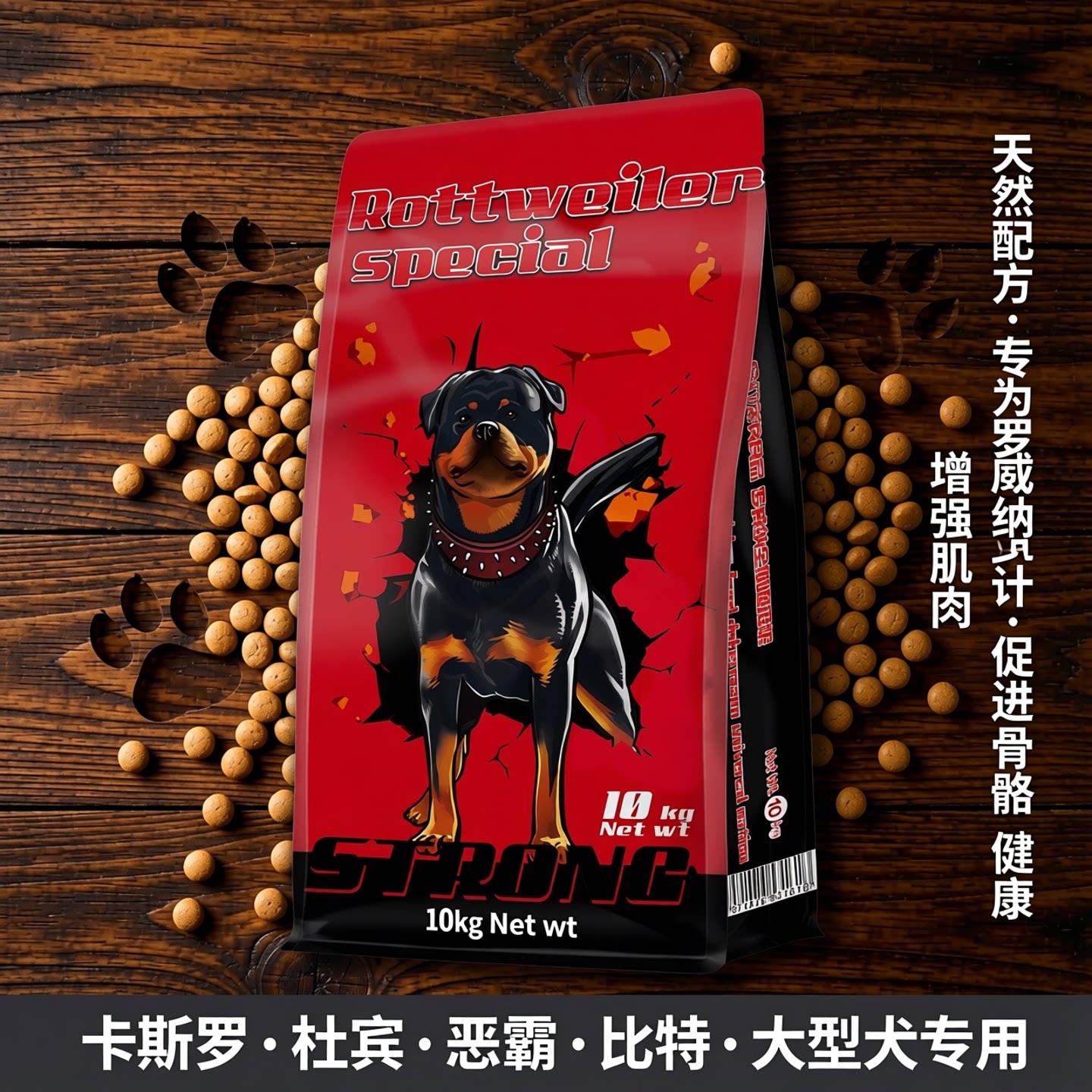 心粮鸭肉梨狗粮20斤罗威纳专用