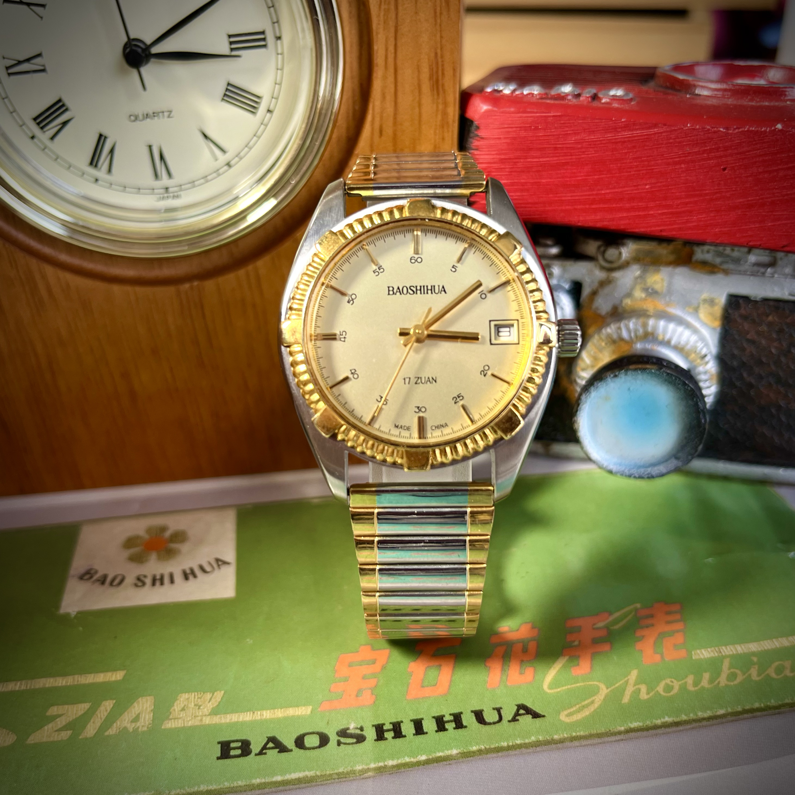 库存老国营手表厂宝石花男女原装手卷机械收藏老古董