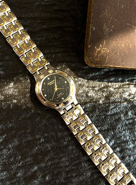 中古回流vintage原装手链黑金进口石英男女老钱风商务通勤