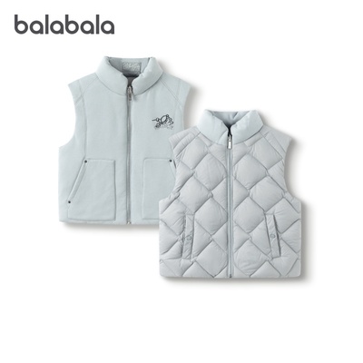 巴拉巴拉羽绒马甲男童鹅绒服保暖