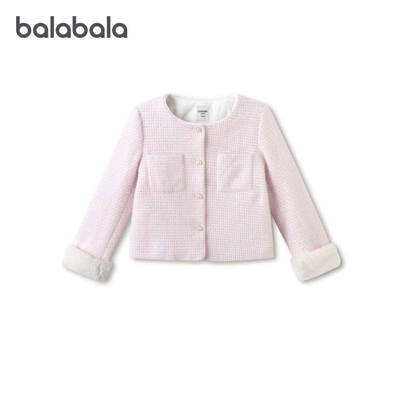 巴拉巴拉女童棉服外套甜美百搭