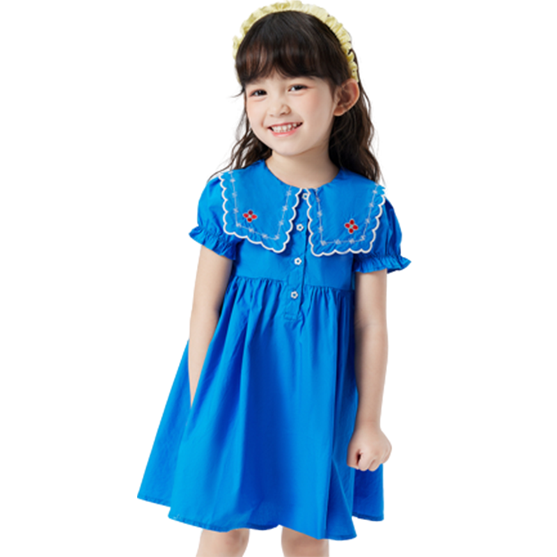 巴拉巴拉女童连衣裙宝宝洋气碎花公主裙儿童夏季裙子夏装新款童装