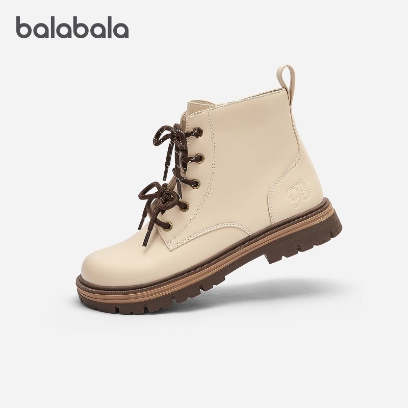 【商场同款】巴拉巴拉童鞋女童马丁靴英伦风2025新款秋冬靴子时尚