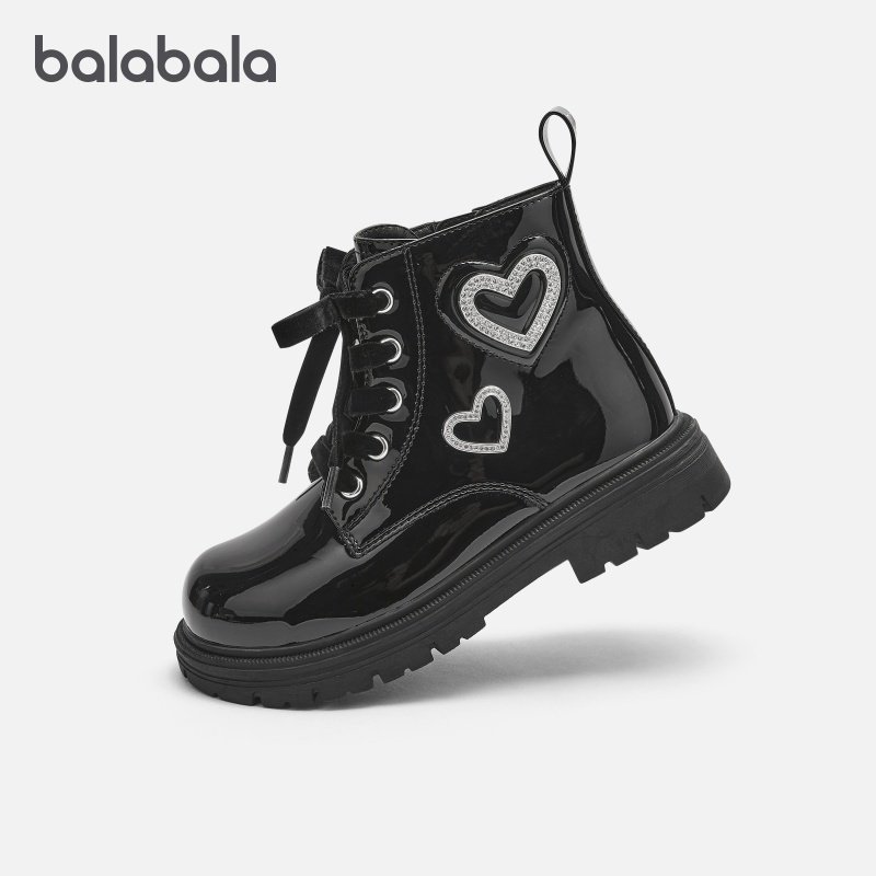 巴拉巴拉儿童皮鞋女童黑色鞋子大童中筒皮鞋防滑2026春季新款童鞋,童鞋/婴儿鞋/亲子鞋,皮鞋,淘宝优惠券,粉丝福利购,淘宝优惠卷