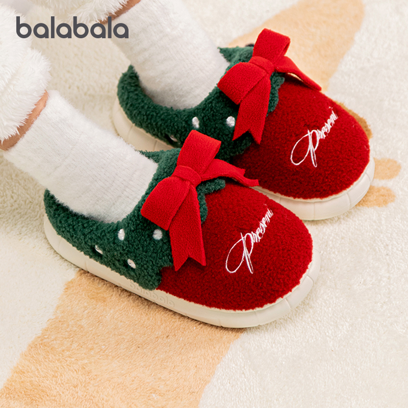 巴拉巴拉儿童棉拖鞋女童家居鞋冬