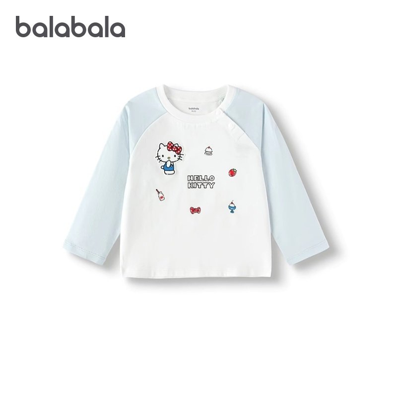 【HelloKittyIP商场同款】巴拉巴拉女宝宝长袖t恤速干2025秋新款,童装/婴儿装/亲子装,T恤,淘宝优惠券,粉丝福利购,淘宝优惠卷