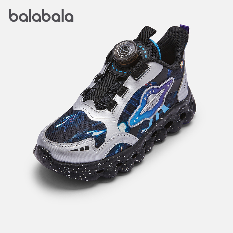 巴拉巴拉儿童运动鞋男童防滑慢跑鞋2025秋季新款儿童透气鞋子童鞋