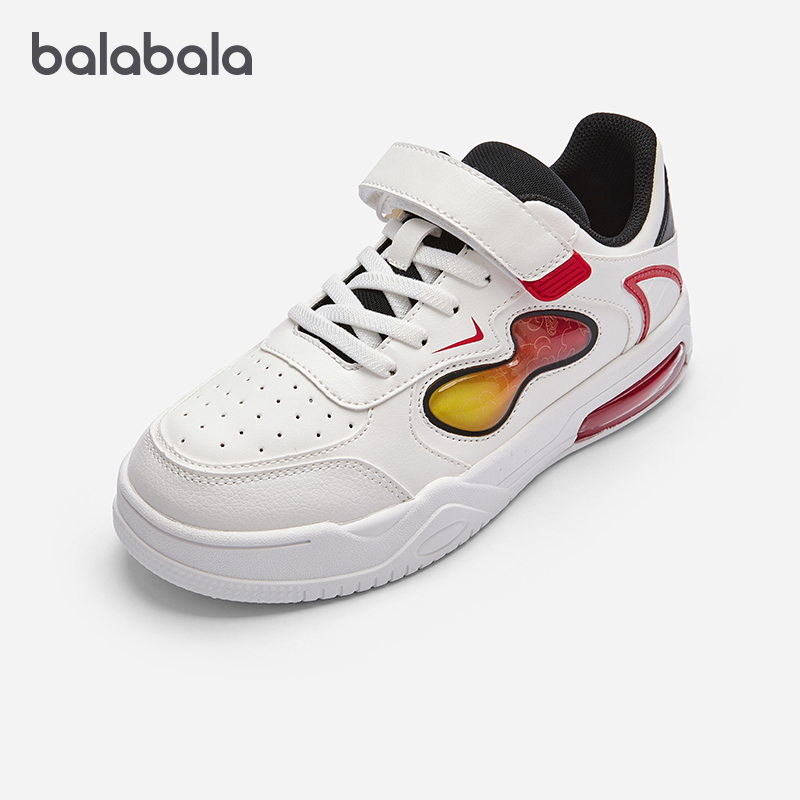 男童防滑运动板鞋儿童软底小白鞋