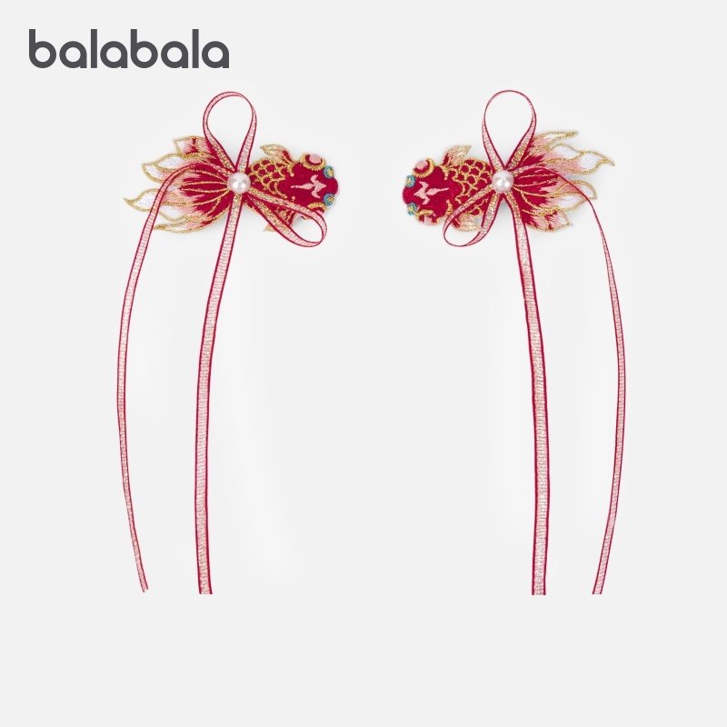 巴拉巴拉儿童饰品女童国风发夹小童宝宝发饰2025新款冬季流苏饰品,童装/婴儿装/亲子装,发饰,淘宝优惠券,粉丝福利购,淘宝优惠卷