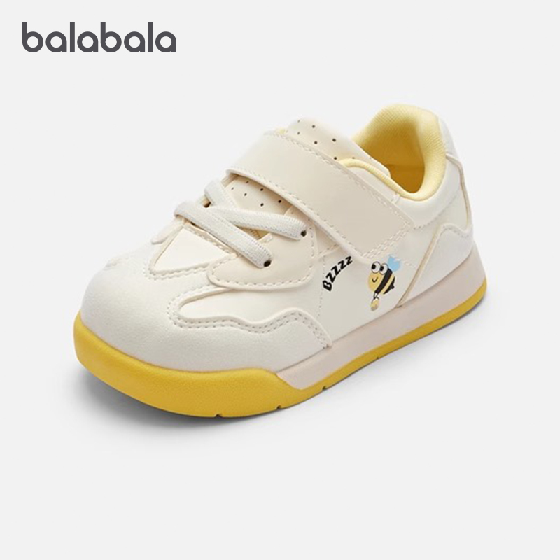 宝宝防滑学步鞋男童皮面板鞋运动