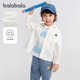 巴拉巴拉男童衬衫 小 童装 宝宝纯棉白衬衣儿童宽松上衣2025秋装 新款