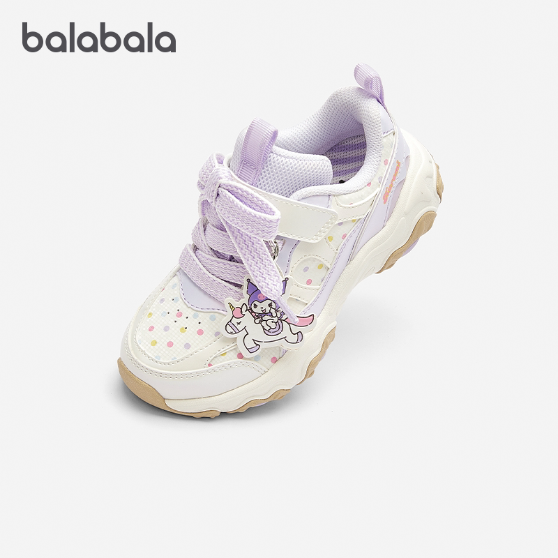 库洛米IP商场同款巴拉巴拉女童运动鞋小童宝宝跑步鞋春季新款童鞋