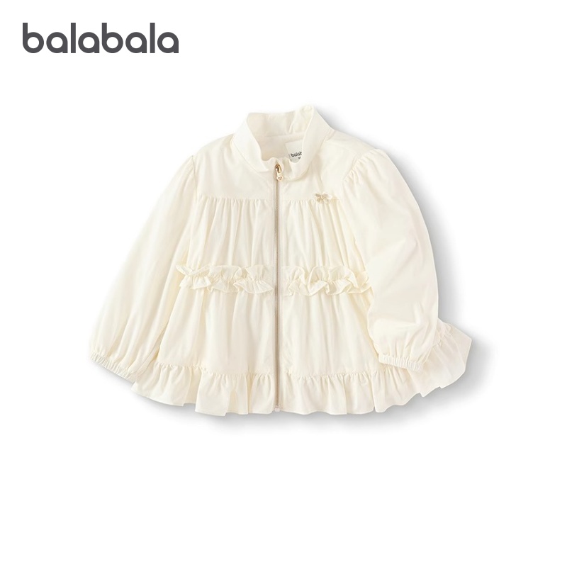 巴拉巴拉宝宝外套女童立领上衣