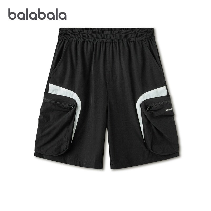 巴拉巴拉男童运动短裤大童宽松五分裤儿童裤子2026夏装新款童装潮