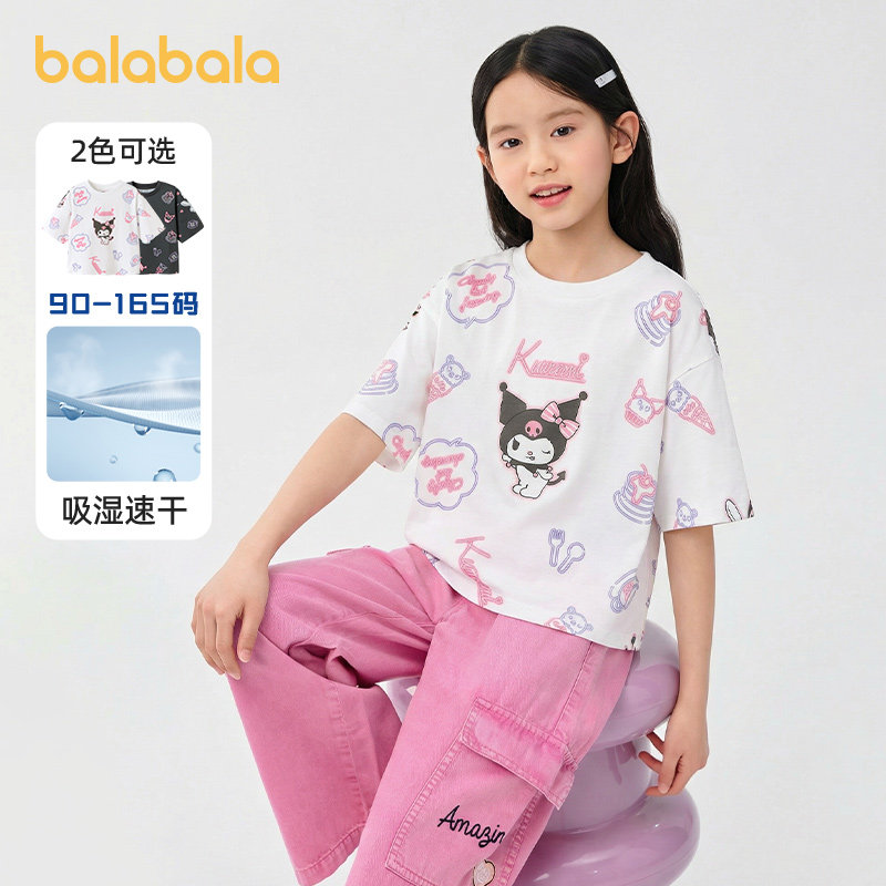 库洛米IP商场同款女童短袖t恤图片
