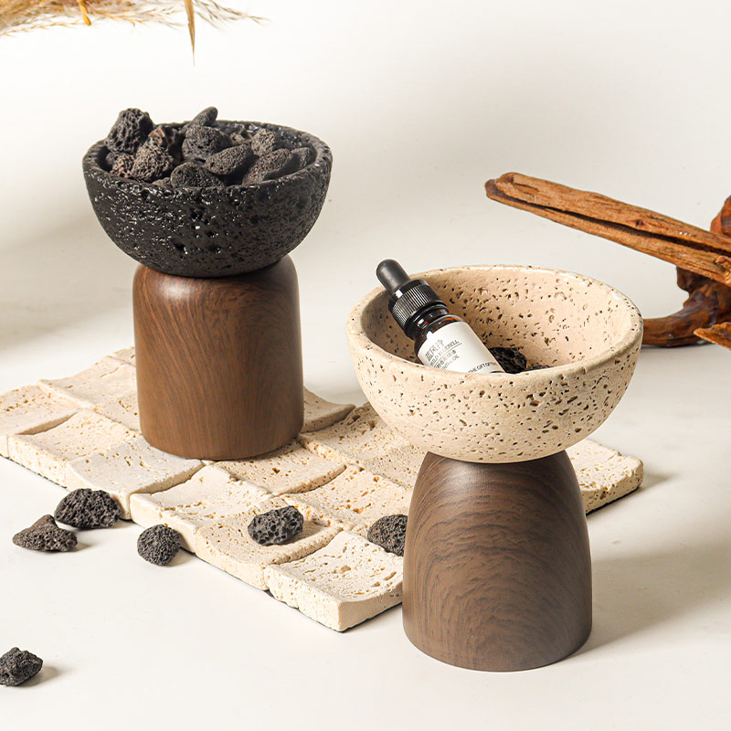 INS北欧创意水泥蜡烛容器杯家居简约浪漫香氛扩香石香薰容器摆件