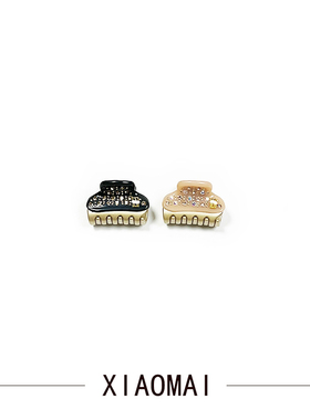 法国品牌品质同款 旺多姆满钻小抓夹3.2cm 精致刘海夹发抓带标款