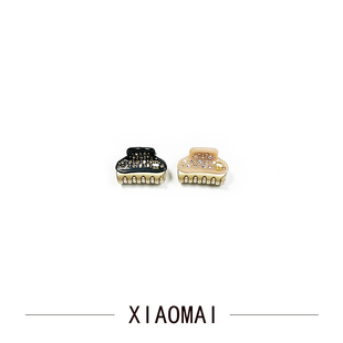 法国品牌品质同款 旺多姆满钻小抓夹3.2cm 精致刘海夹发抓带标款