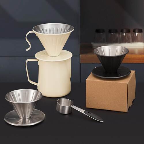 V60手冲壶过滤漏斗不锈钢咖啡壶