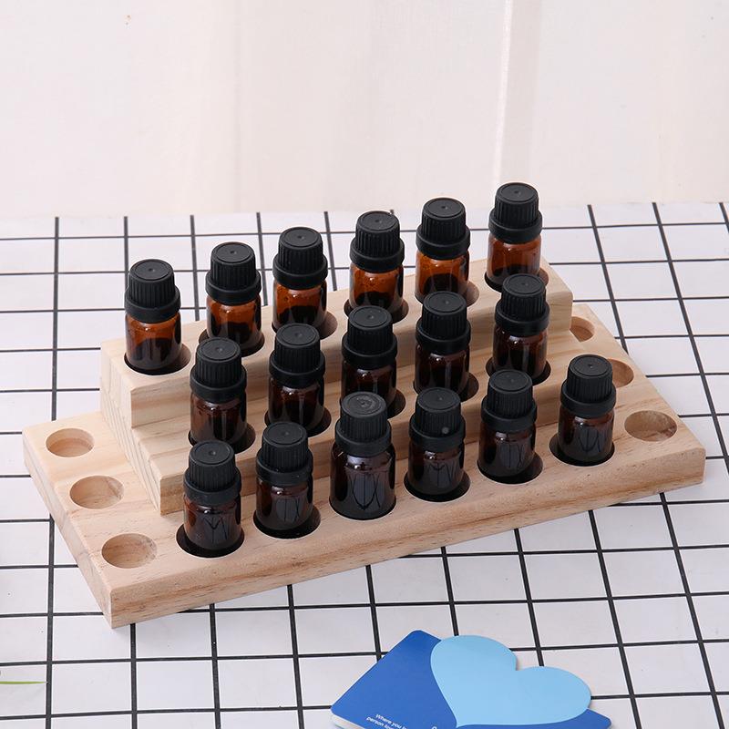 木质精精油架收纳木油质摆台精架油展示架四层瓶多特瑞分装指甲油