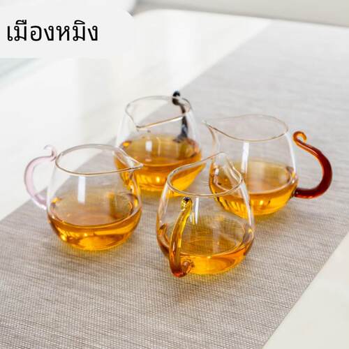 道杯加厚玻璃JYD耐热透明泡茶过滤功夫公茶具配件茶海分器茶漏套