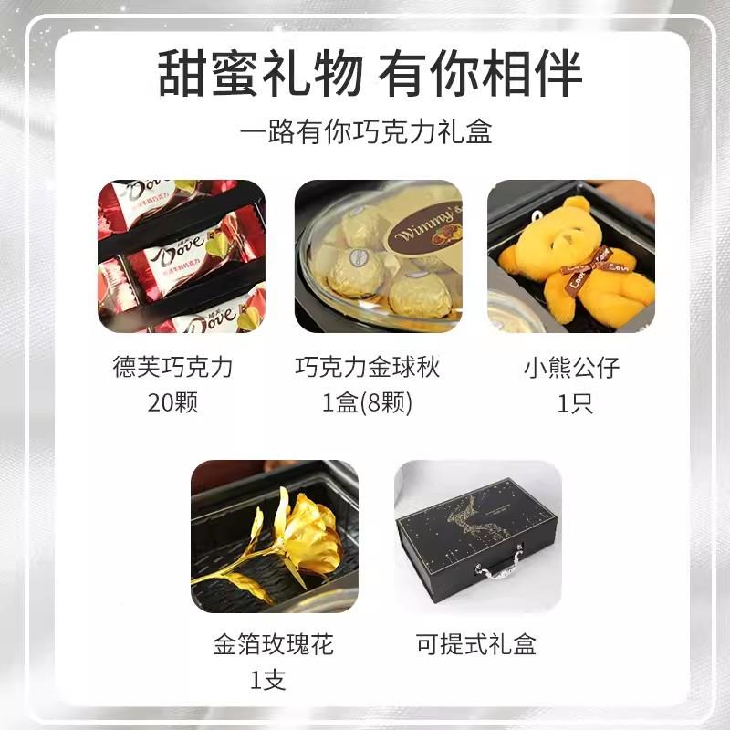 德盒芙人巧克创意礼送女友老婆年货节情节SyrJmrcK力实用生日礼物