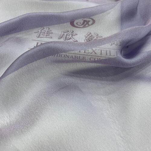 加密皱飘欧飘根纱面涤纶柔软料794古轻飘汉服风大袖衫襦裙设计师