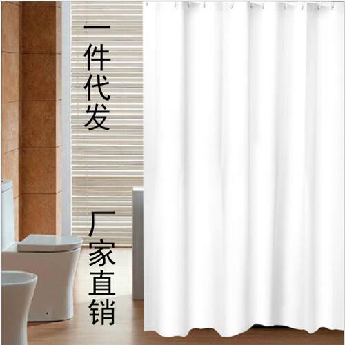 严选加厚PEVA浴室浴帘印花防水淋雨帘防水隔断浴帘布