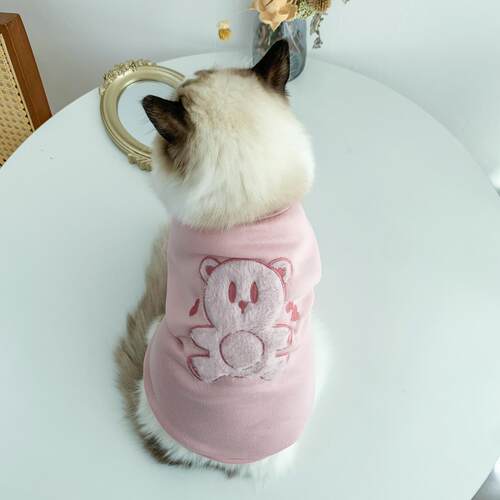 服秋冬季加绒宠3057物衣小咪卫猫衣可爱幼脚猫布偶蓝猫两保暖衣服