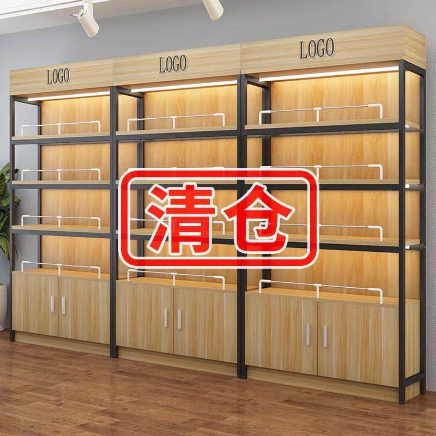 货架展示柜超市置物架多层样品陈列架化妆品展示架酒柜文具店货柜