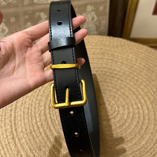 七月伊萨尔 自制复古皮带 百搭真皮腰带搭裙子搭裤子