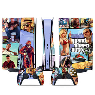 PS5贴膜光驱版 GTA5侠盗猎车手 贴纸 痛贴 游戏机全身贴纸彩膜贴
