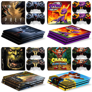 PS4 Pro游戏主机贴纸SPYRO Skin Sticker Street fighter v贴膜