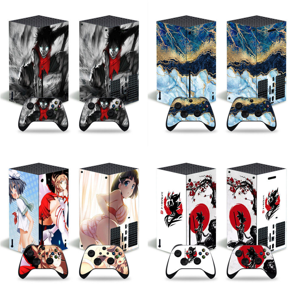 XBOX Series x游戏机全身贴纸 个性保护膜 彩膜 全新贴纸 手柄贴