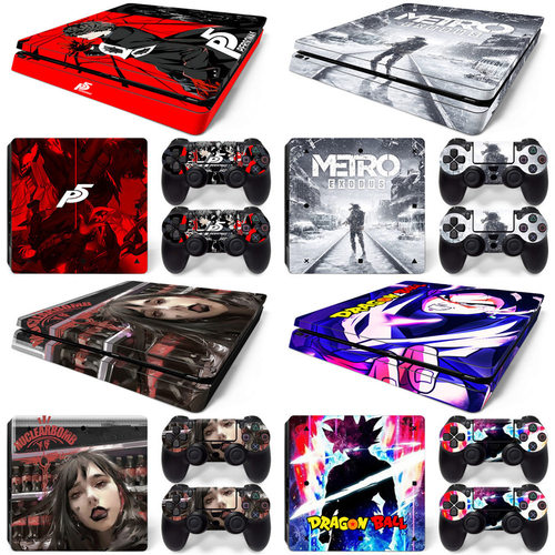 PS4 Slim游戏机贴纸 保护膜 彩贴Skin Sticker