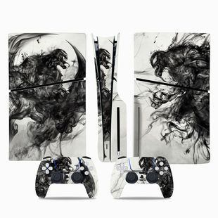 PS5 slim光驱版全身贴纸 游戏机贴纸 卡通保护膜 机身贴手柄贴膜