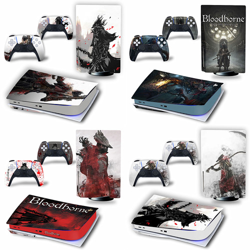 PS5主机贴光驱数字防刮贴膜ps5贴纸磨砂手柄贴 血源 bloodborne
