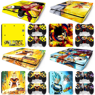 PS4 slim贴纸贴膜ps4 slim主机贴手柄贴slim痛贴磨砂高达机动战士