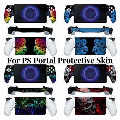 PS5 Portal掌机贴纸游戏机贴纸贴膜PS Portal手柄贴膜 保护膜骷髅