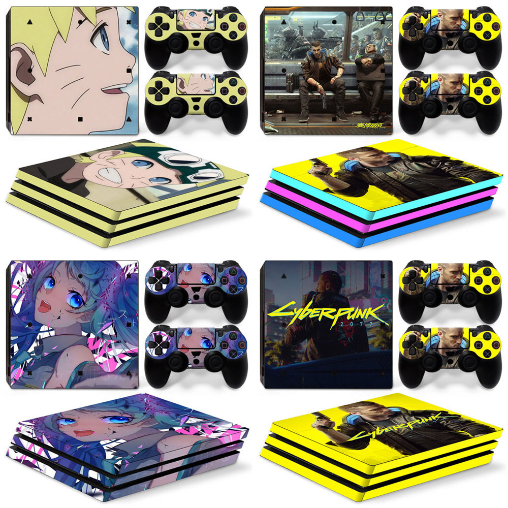 PS4 pro 游戏机贴纸  彩贴 Skin Sticker 全身贴纸保护膜贴纸